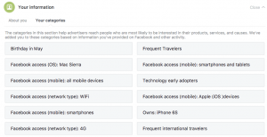 You can use Facebook to check yours or your travel personas data