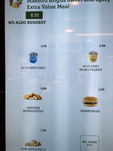 McDonald's recommendation engine