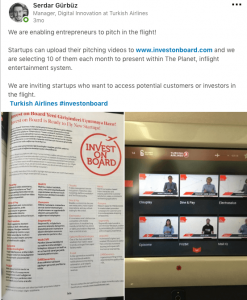 Turkish Airline innovative approach to reach out to startup community