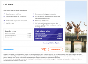 Jetstar, an Australian low cost airline offers a subscription service