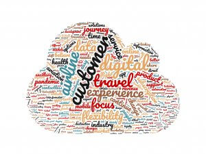 2021 Airline Digital Trends wordcloud