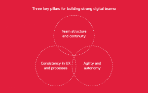 Three key pillars of airline digital team